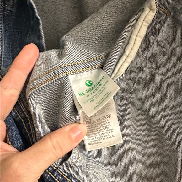 J Crew Denim Jacket Women's Blue Cotton Jean Trucker Jacket medium - Picture 3 of 5